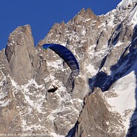 Buy canvas prints of Paragliding Chamonix by Geoff Weeks