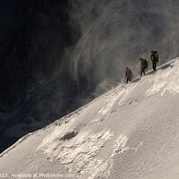 Buy canvas prints of Climbers on the arête by Geoff Weeks