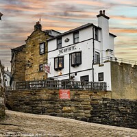 Buy canvas prints of The Bay Hotel, Robin Hood’s Bay by Thomson Duff