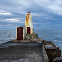 Buy canvas prints of Barmouth lighthouse Portstewart by Thomson Duff