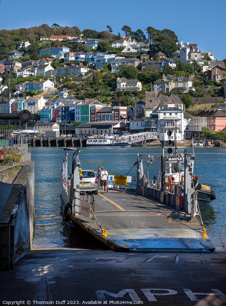 Dartmouth Kingswear Lower Ferry Picture Board by Thomson Duff