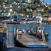Buy canvas prints of Dartmouth Kingswear Lower Ferry by Thomson Duff