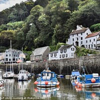 Buy canvas prints of Lynmouth Harbour View by Thomson Duff