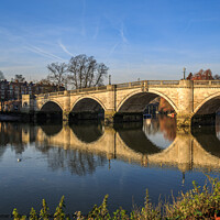 Buy canvas prints of Richmond Bridge, River Thames, London, England by Chris Mann