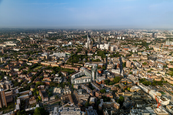 panorama of London from The Shard Picture Board by Chris Mann