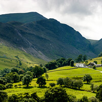 Buy canvas prints of Sunny view of the Newlands Valley, Lake District, Cumbria by Chris Mann
