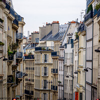 Buy canvas prints of Parisian apartment buildings Pigalle Paris by Chris Mann