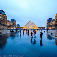 Buy canvas prints of Louvre Museum Pyramid at 