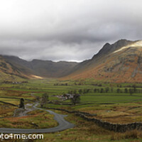 Buy canvas prints of Lake District winter panorama by Chris Mann