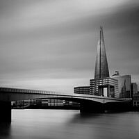 Buy canvas prints of Long exposure of the Shard in London (Castle) by Martyn Large