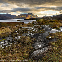 Buy canvas prints of Beautiful Sunrise over Upper Loch Torridon   by Peter Paterson