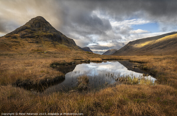 Autumn in Glen Coe Scotland Picture Board by Peter Paterson