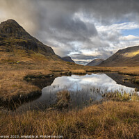 Buy canvas prints of Autumn in Glen Coe Scotland by Peter Paterson