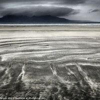 Buy canvas prints of Laig  Bay Isle of Eigg - Spectacular Views of Rhum by Peter Paterson