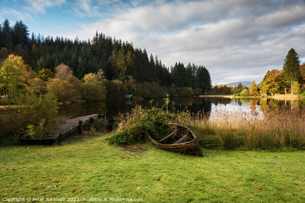 Loch Ard In the Trossachs Picture Board by Peter Paterson