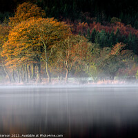 Buy canvas prints of Rising Mist on Loch Ard by Peter Paterson