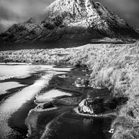 Buy canvas prints of Buachaille Etive Mor in Winter by Peter Paterson
