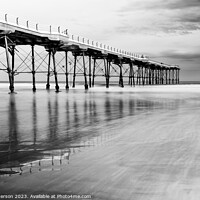 Buy canvas prints of Saltwick Bay Pier by Peter Paterson
