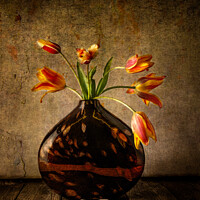 Buy canvas prints of Tulips in Vase by Peter Paterson