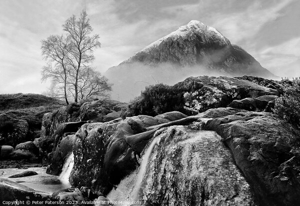 Buachaille Etive Mor in Winter Picture Board by Peter Paterson