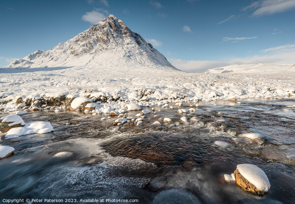 Buachaille Etive Mor in Winter Picture Board by Peter Paterson