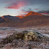 Buy canvas prints of Sunrise over Black Mount by Peter Paterson