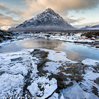 Buy canvas prints of Buachaille Etive Mor  in Winter by Peter Paterson