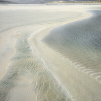 Buy canvas prints of Low Tide Seilebost Harris by Peter Paterson