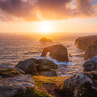 Buy canvas prints of Tranquil Sunset at Lands End by Matthew Grey
