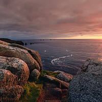 Buy canvas prints of Majestic Sunset over the Cornish Landscape by Matthew Grey