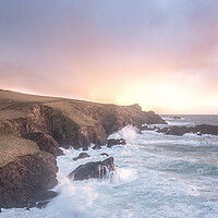 Buy canvas prints of Sunset at Lizard Point. by Matthew Grey