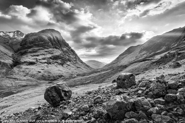Scree Fall in Glen Coe, Scotland Picture Board by Fraser Duff