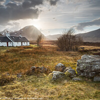 Buy canvas prints of Late Afternoon at Blackrock Cottage, Glen Coe by Fraser Duff