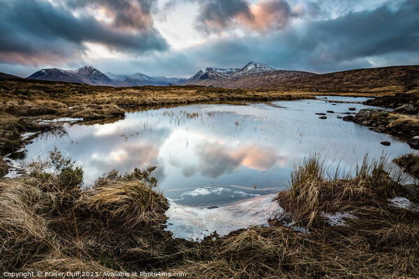 January on Rannoch Moor, Scottish Highlands Picture Board by Fraser Duff
