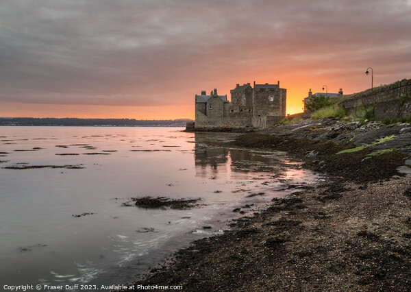 Sunrise behind Blackness Castle, Scotland Picture Board by Fraser Duff