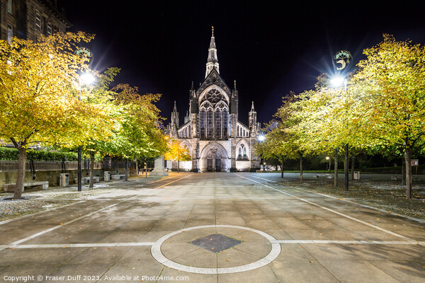 Glasgow Cathedral at Night, Glasgow, Scotland Picture Board by Fraser Duff