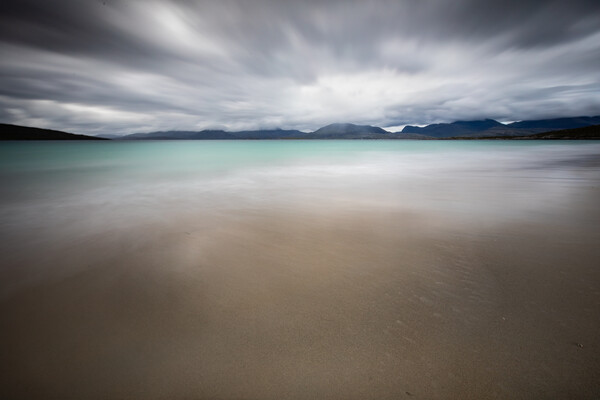 Storm over Traigh Rosamol, Luskentyre, Harris Picture Board by Fraser Duff