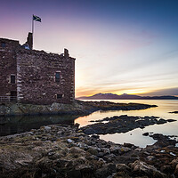 Buy canvas prints of Portencross Castle at Dusk, Ayrshire, Scotland by Fraser Duff