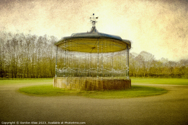 Bandstand in Park Picture Board by Gordon Elias