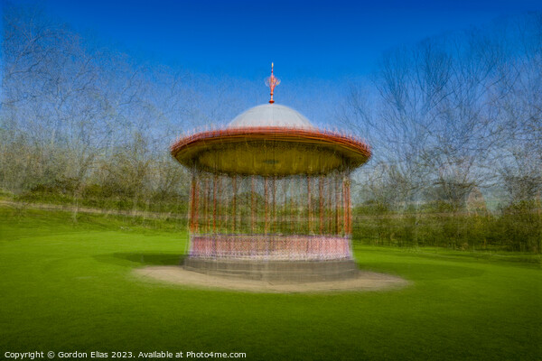 The Bandstand in Lincoln Arboretum Picture Board by Gordon Elias