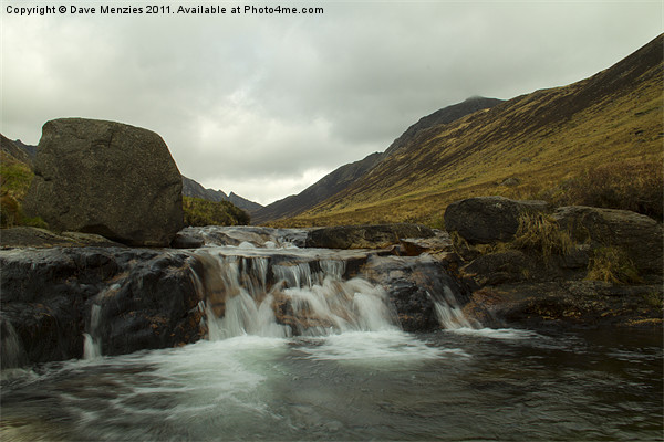 Scottish Mountain River Picture Board by Dave Menzies