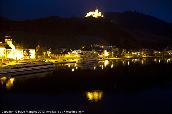 BernKastel Kues By Night Picture Board by Dave Menzies