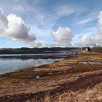 Buy canvas prints of Lachlan Castle On Loch Fyne by Dave Menzies