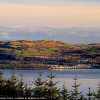 Buy canvas prints of Inverkip Marina from Cowal by Dave Menzies
