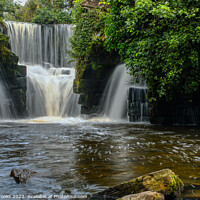 Buy canvas prints of Penllergaer Waterfall Swansea Wales by Terry Brooks