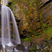 Buy canvas prints of Melincourt Waterfall Neath Valley Wales by Terry Brooks