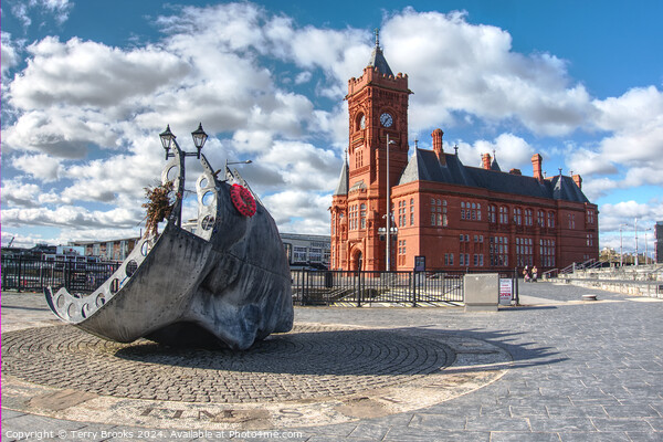 Merchant Seaman Memorial and Pier Head Building Picture Board by Terry Brooks