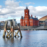 Buy canvas prints of Cardiff Bay Pierhead Coal Staithe by Terry Brooks