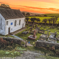 Buy canvas prints of Gellionnen Chapel Sunset by Terry Brooks