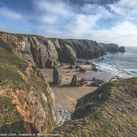 Buy canvas prints of Flimston Bay Pembrokeshire by Terry Brooks